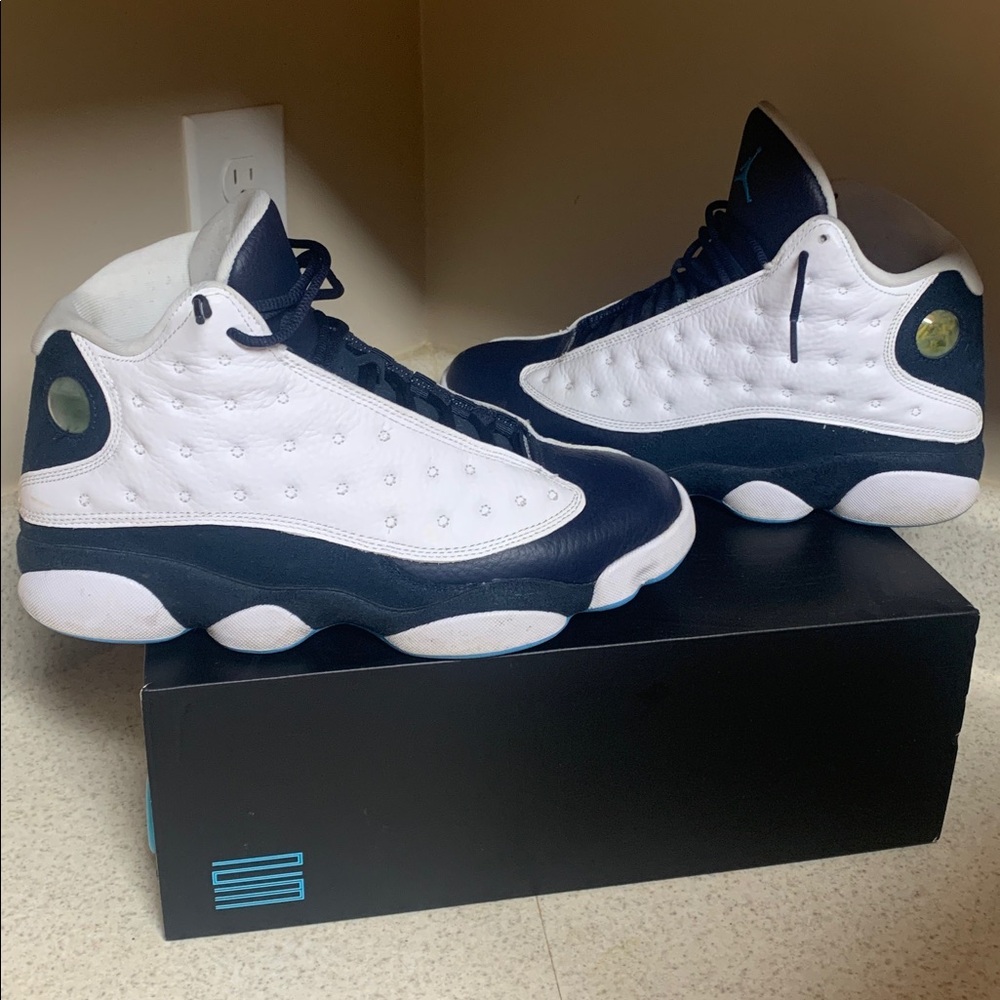 Jordan Kids Sneakers - White and Navy - Picture 2 of 6